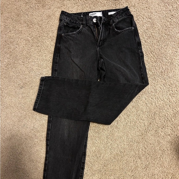 Garage Denim Straight Leg Black Jeans - Picture 1 of 3